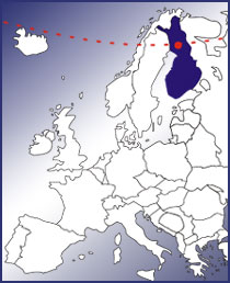 Rovaniemi-Arctic-Circle-Lapland-Finland-Europe-Map